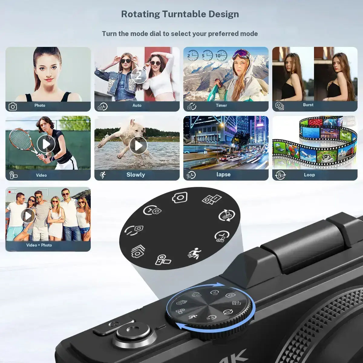 4K Digital Camera with 64MP, 180° Flip Screen, 18X Zoom, 2 Batteries & 32GB SD Card – Ideal Photography Gift